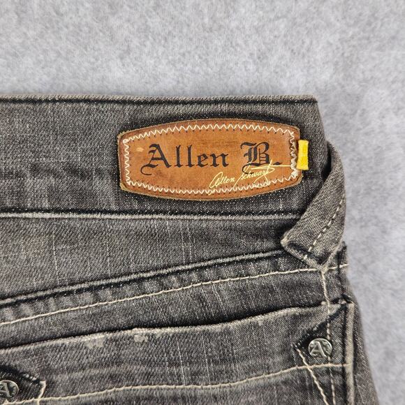 Allen B. by Allen Schwartz Jeans Womens Size 27 Cropped Gray Wash Cuffed Hem - Picture 10 of 16